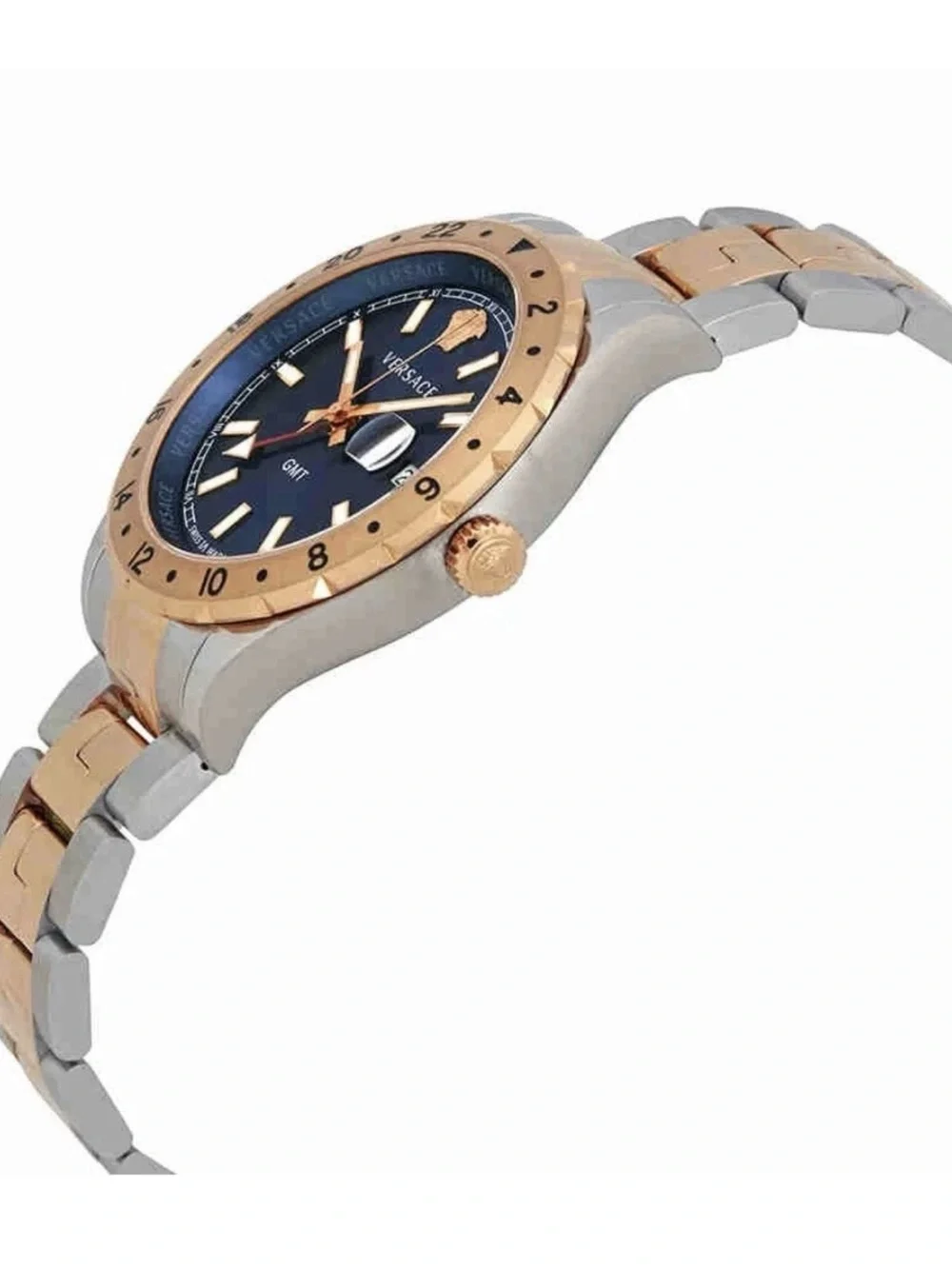 Versace V11060017 Hellenyium Blue Dial 42 mm Men's Watch New